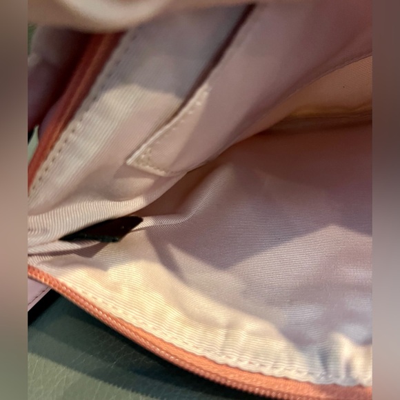 Coach Signature Circle Wristlet Pink Blue Green Tan - Picture 9 of 10